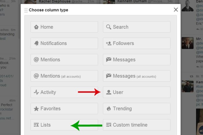 Add column user or list2