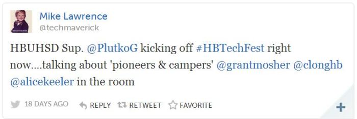 Pioneers Tweet Lawrence