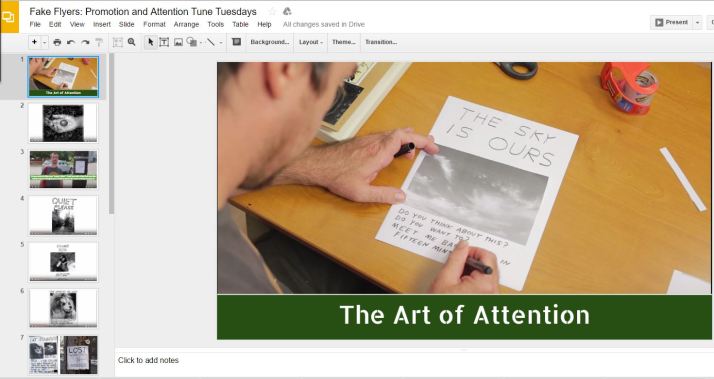 Fake Flyer Presentation